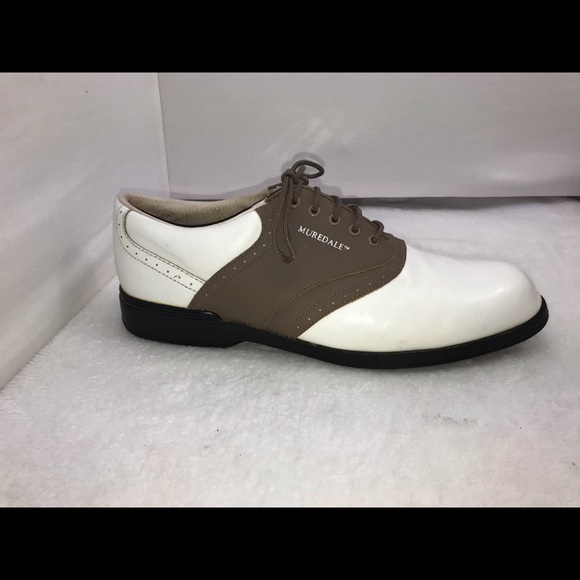 Muredale Leather Vintage Men’s Golf Saddle Shoes Cleats - Picture 11 of 15